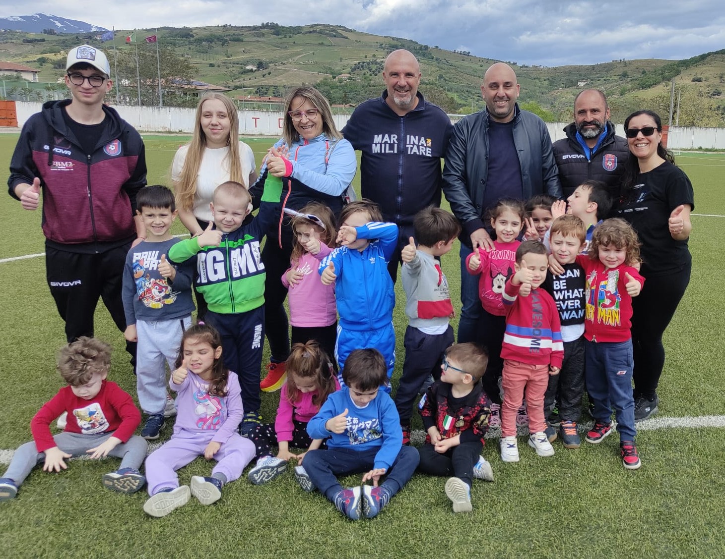 La festa dello sport per i bimbi  della scuola Minozzi