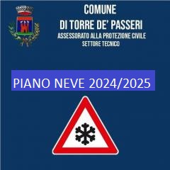 Pronto  il Piano Neve Comunale 2024-2025